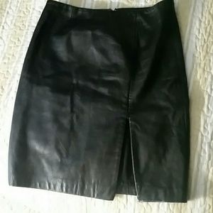Express leather skirt